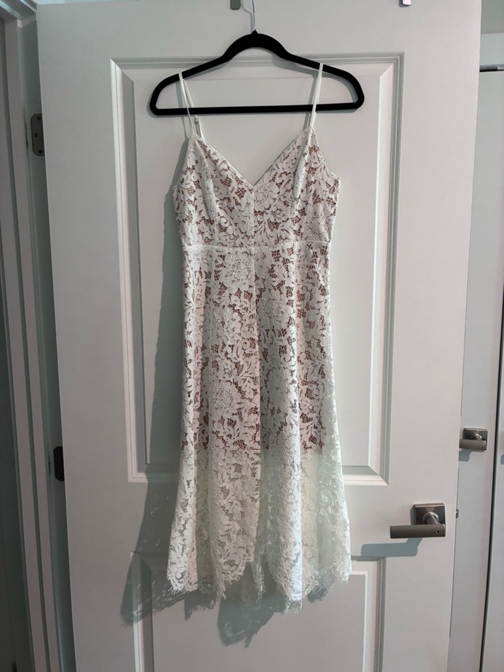 Lulus “One Wish” White Lace Midi Dress |S | Romantic Bridal/Occasion - Picture 4 of 11